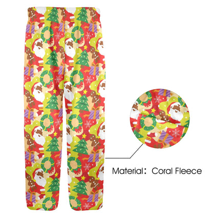 Classic Christmas Big Kids' Coral Fleece Pajama Pants (8-15Y)