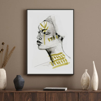 Goddess Warrier Canvas Wall Art Print