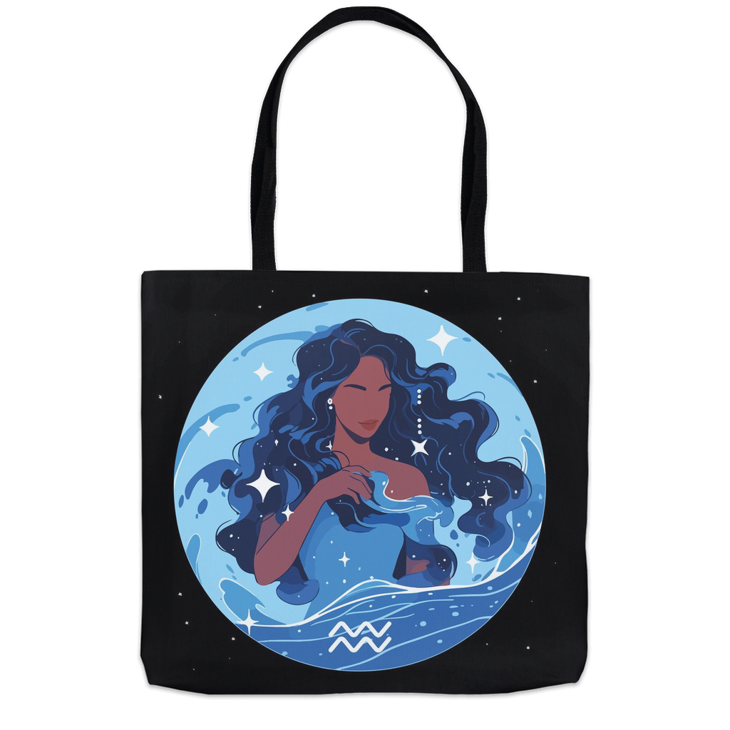 Aquarius Zodiac Tote Bag