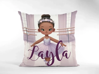 Ballerina Girl Personalized/Custom Pillow with Insert