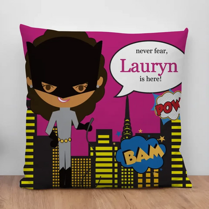 Super Girl Personalized/Custom Pillow with Insert