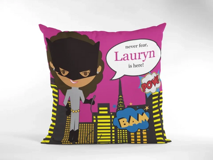 Super Girl Personalized/Custom Pillow with Insert