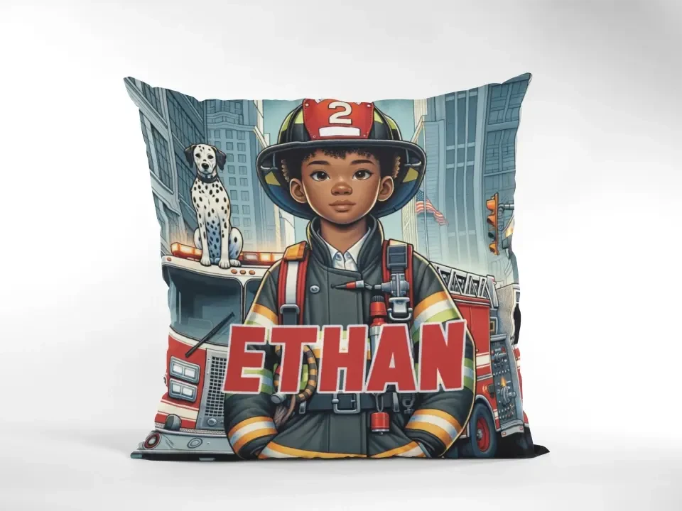 Hero Firefighter Personalized/Custom Pillow with Insert