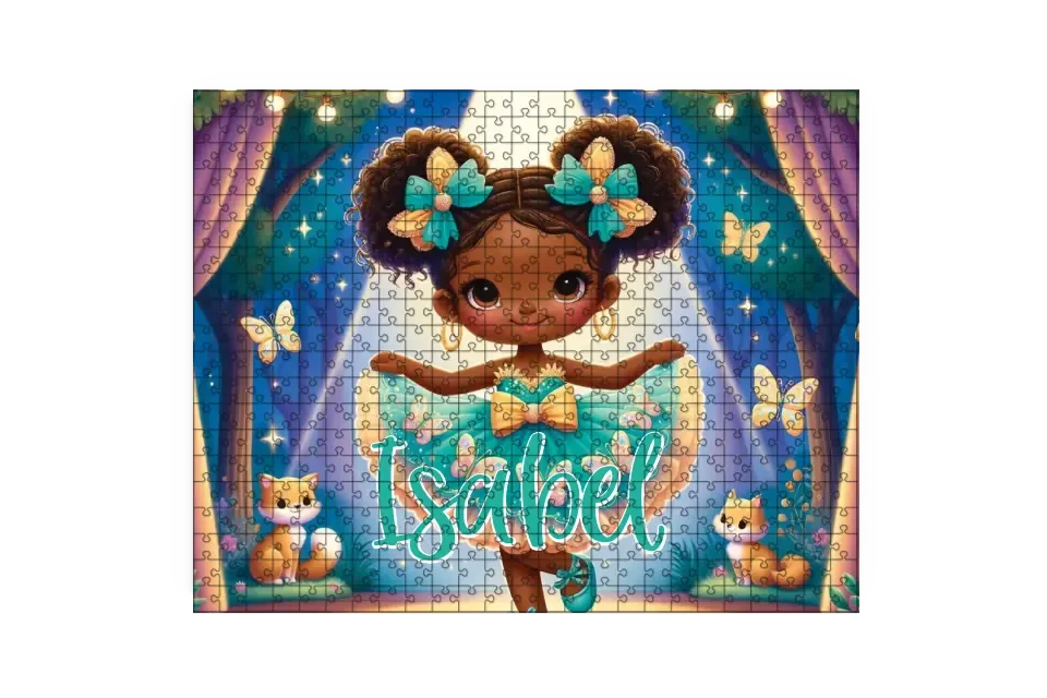 Afro Puff Cutie Personalized/Custom Puzzle