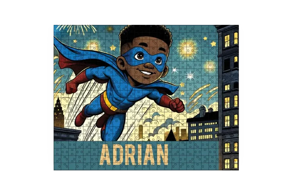 Little Super Hero | Personalized Puzzle with Custom name