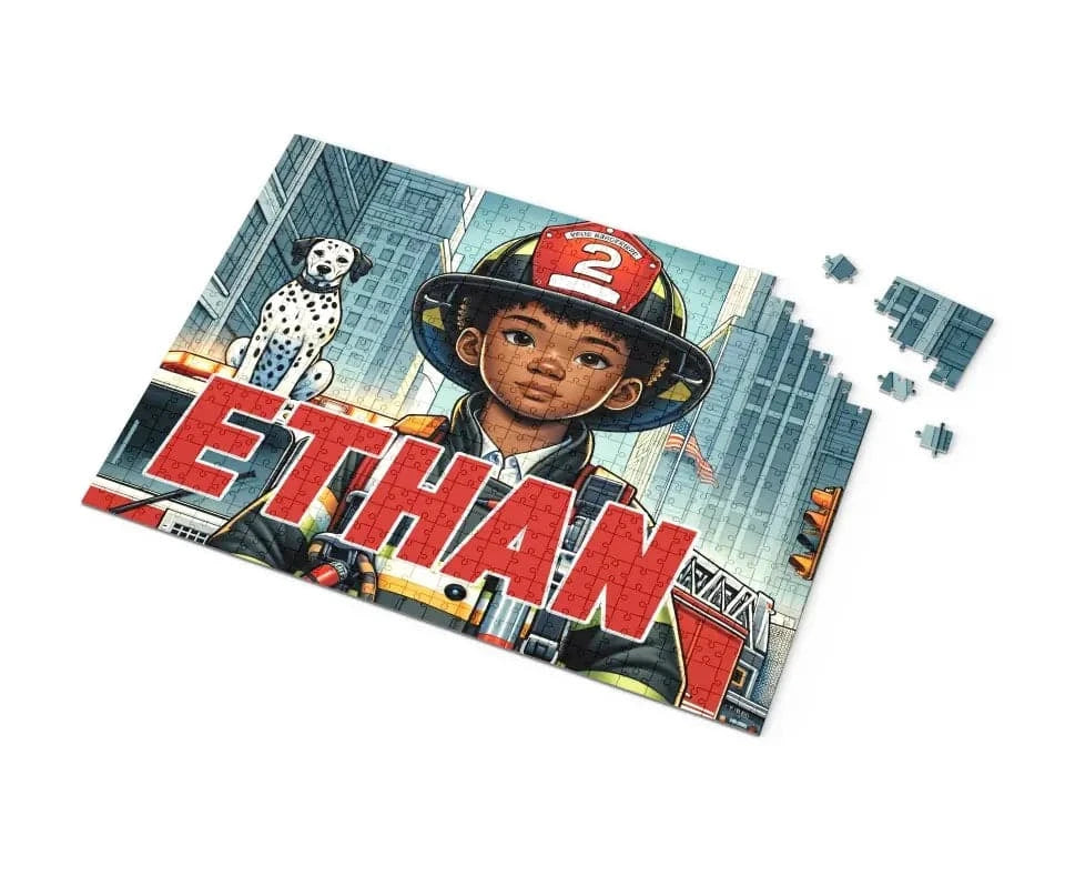 Firefighting Hero Personalized /Custom Puzzle