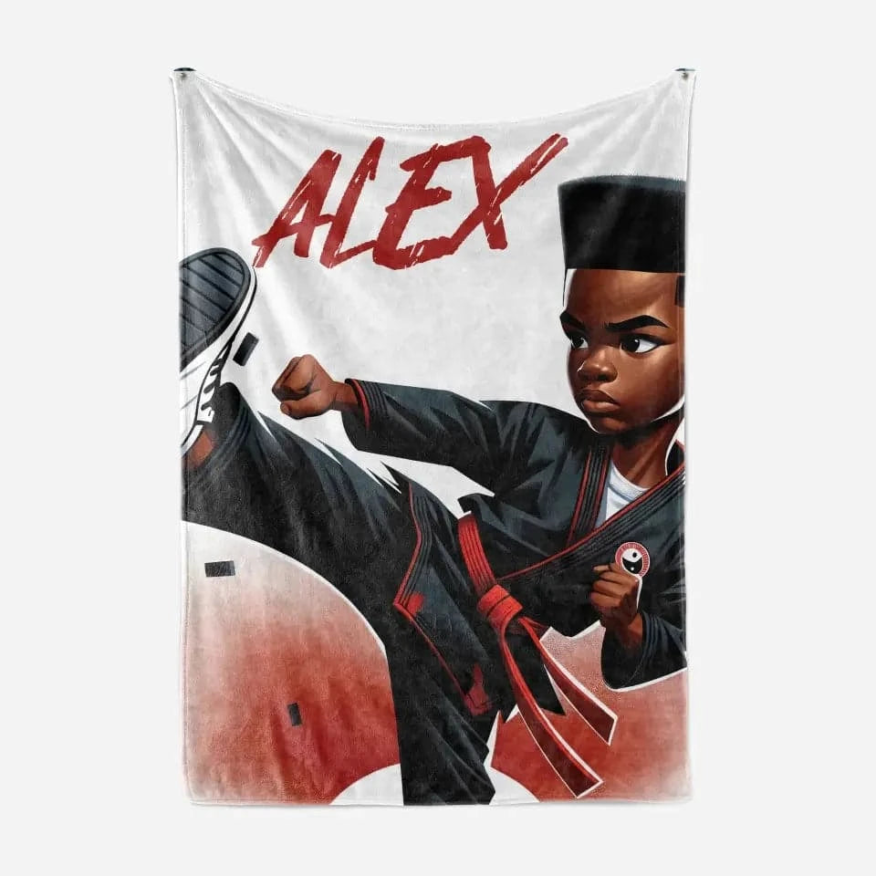 Karate Kid Personalized/Custom Minky Fleece Blanket