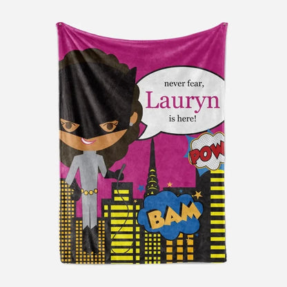 Never Fear Girl Personalized/Custom Minky Fleece Blanket