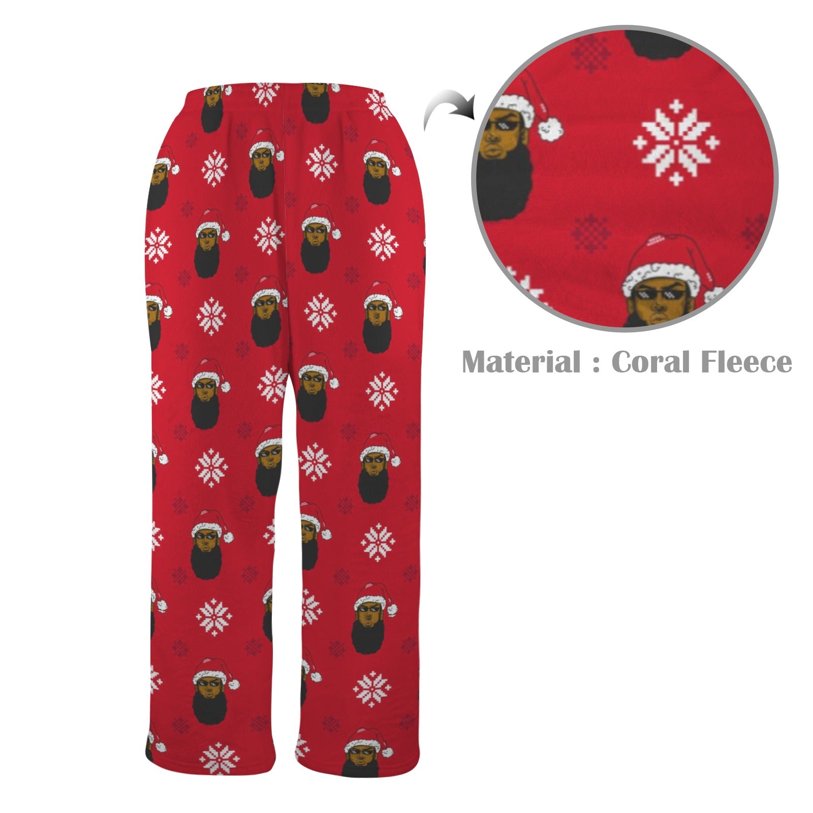 Soul Santa Men's Coral Fleece Pajama Pants