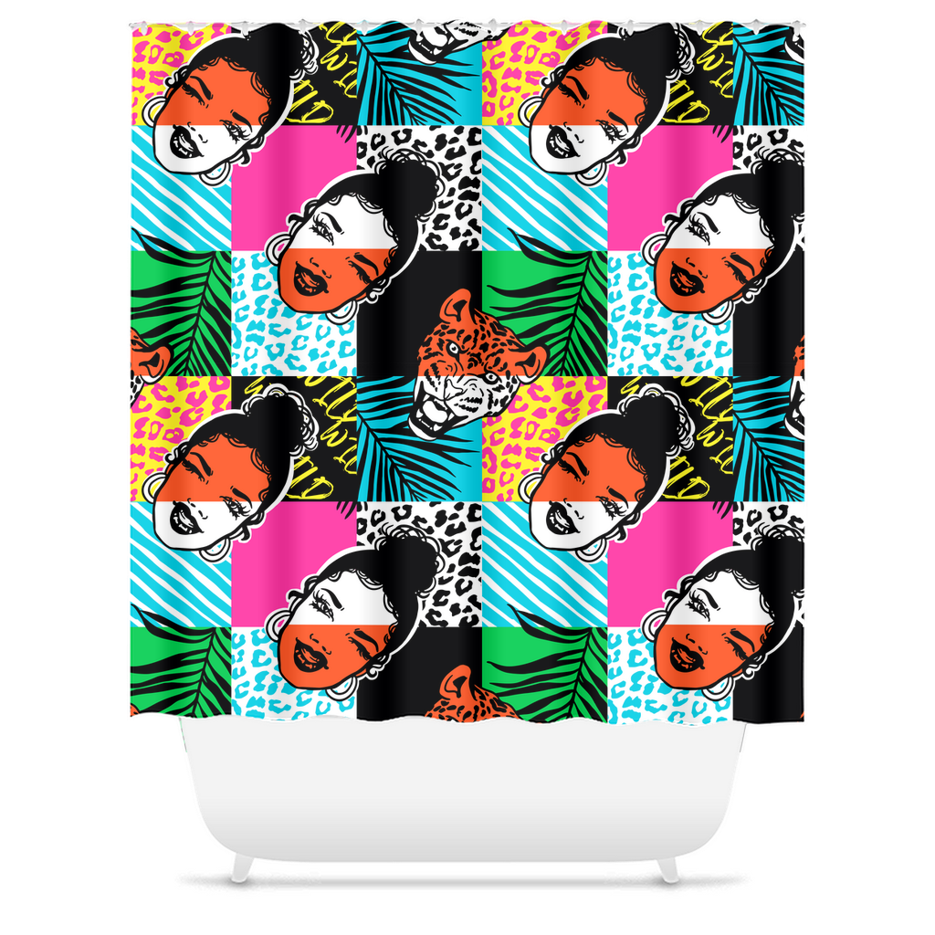 Black Girl Fierce Shower Curtain