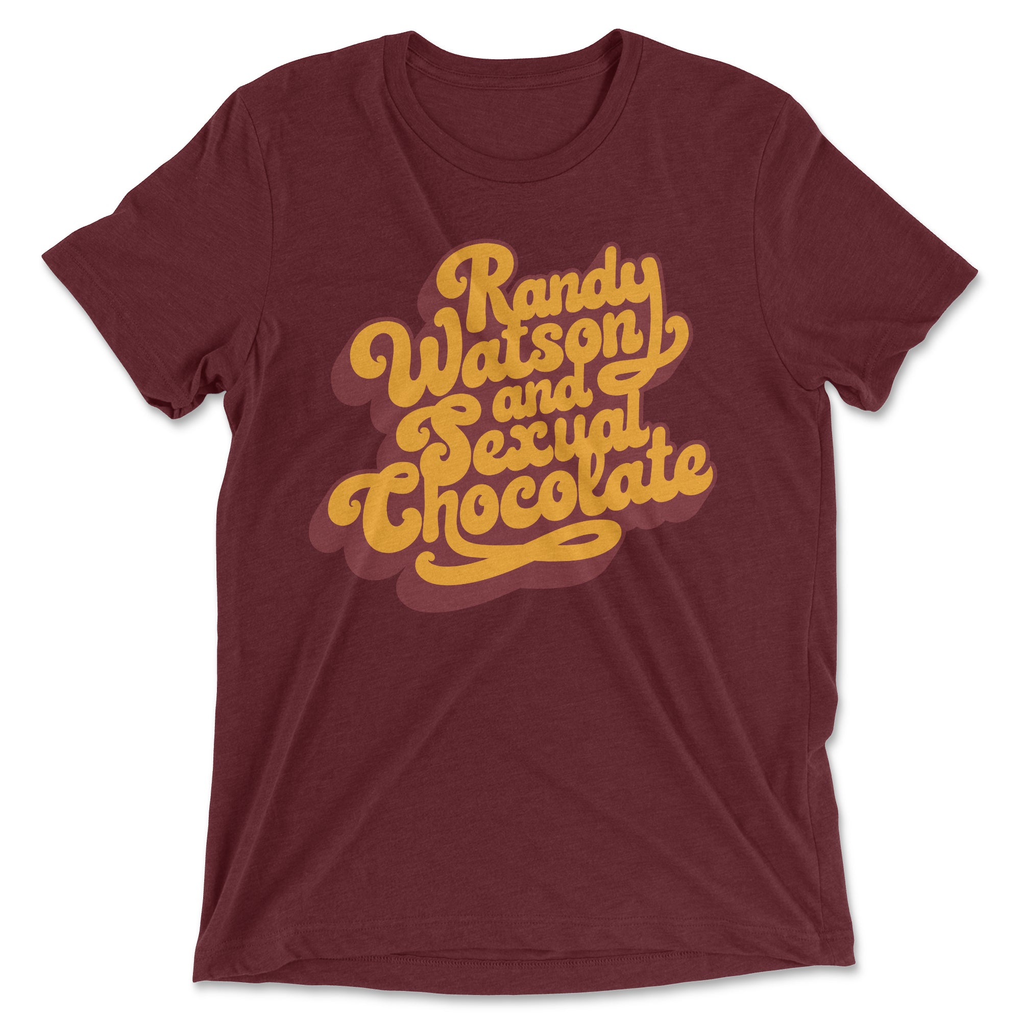 Randy Watson & Sexual Chocolate T-Shirt (maroon)