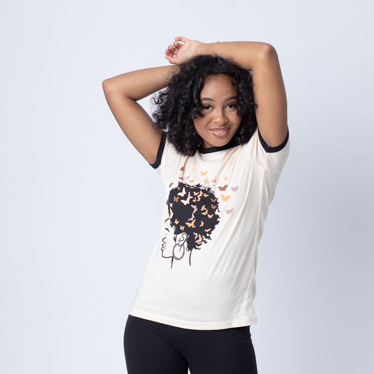 Butterfly in Bloom Ringer Tee - Izzy & Liv