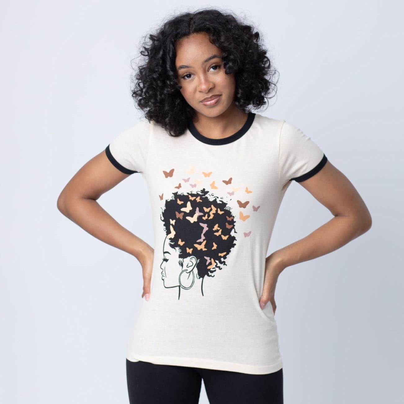 Butterfly in Bloom Ringer Tee - Izzy & Liv