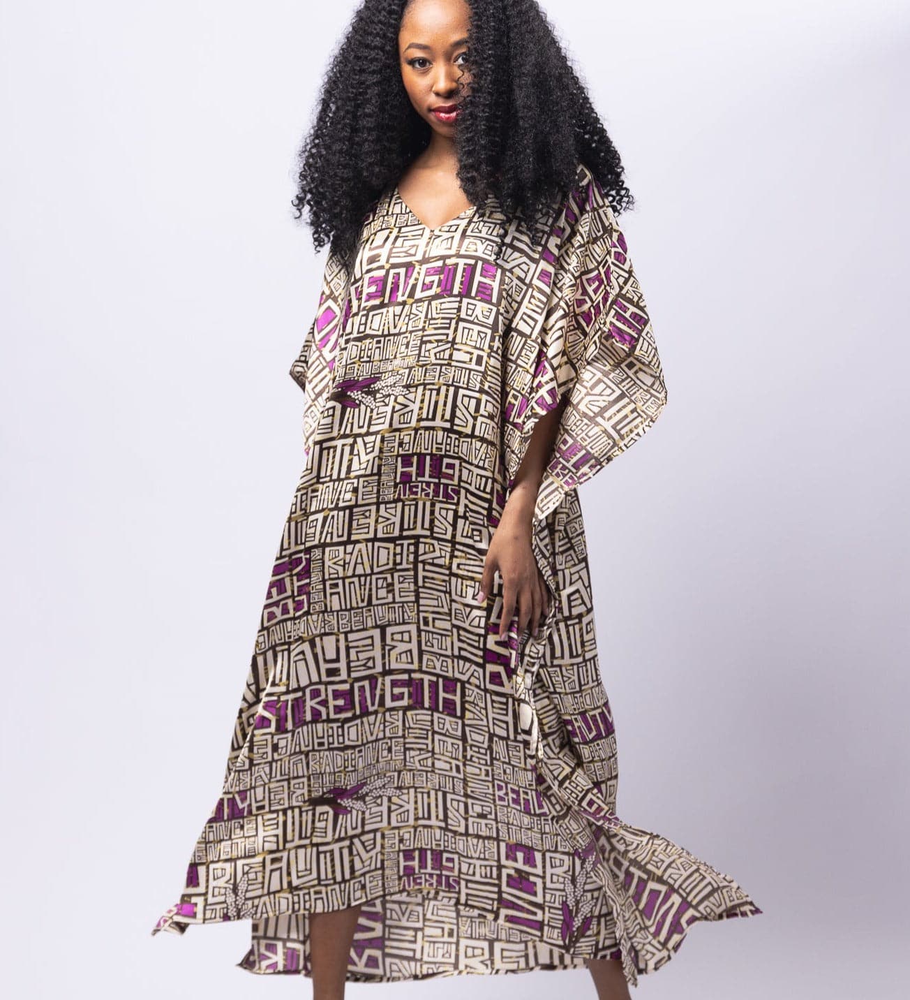 Scripted Beauty Radiance & Strength Kaftan Dress