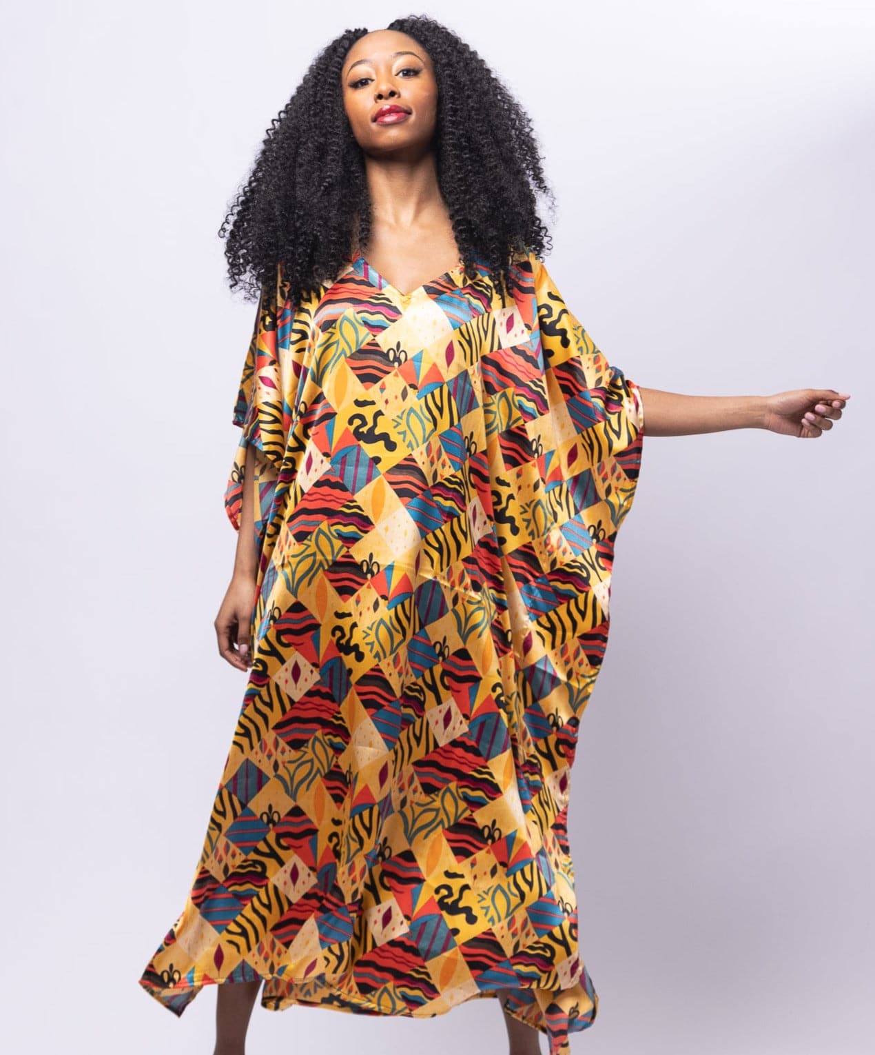 Sunny Afrique Kaftan Dress