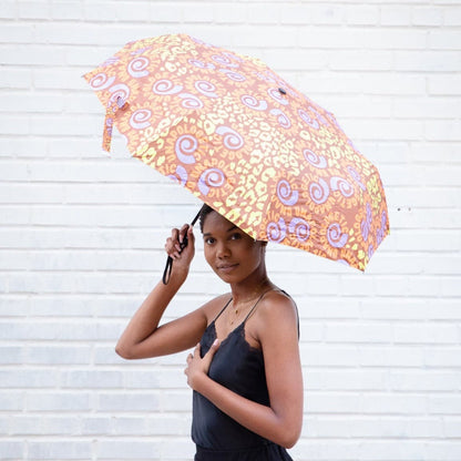 Unapologetic Swirl Came Thru Drippin' Push Button Umbrella - Izzy & Liv