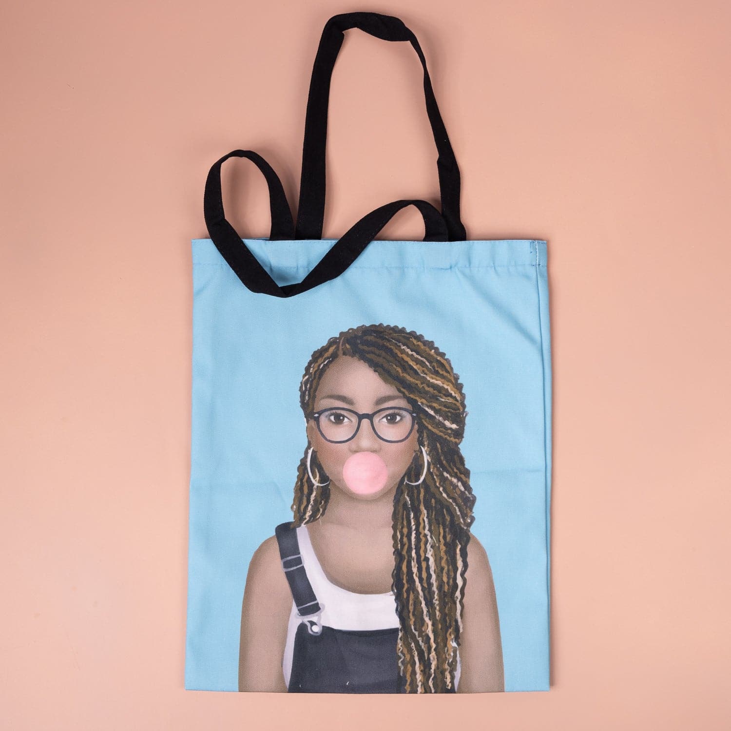 Box Braided Bubble Gum Tween Tote Bag