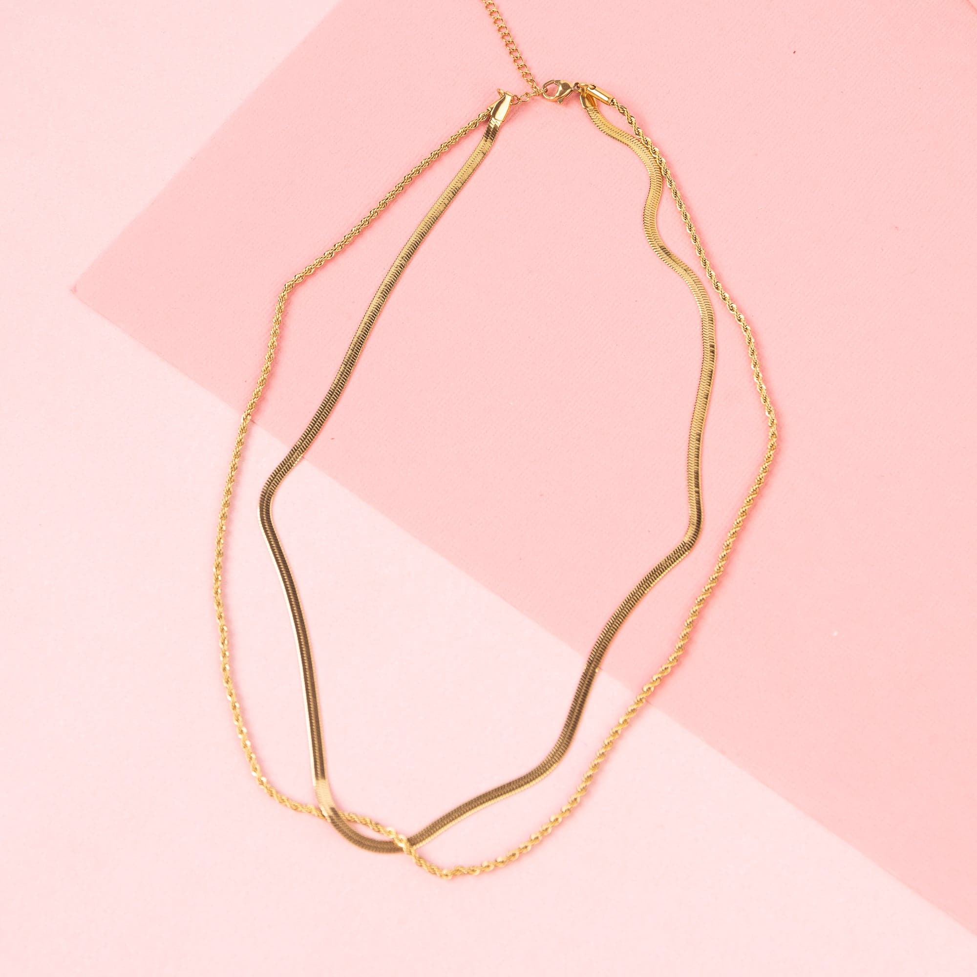 Two-Layer Snake Chain Necklace