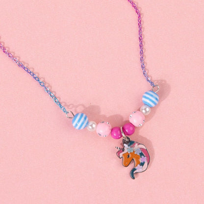 Unicorn Rainbow Charm Necklace