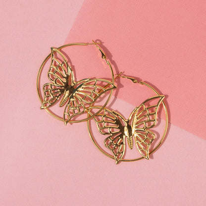 Butterfly Dreams Hoop Earrings