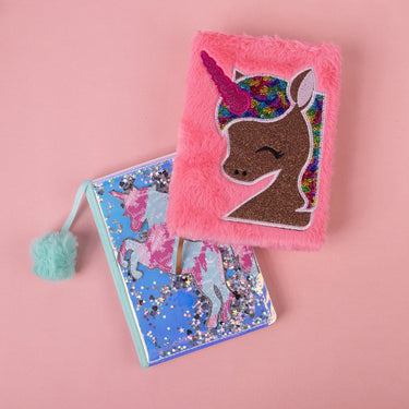 Fuzzy Melanated Unicorn Journal