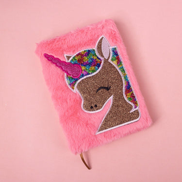 Fuzzy Melanated Unicorn Journal