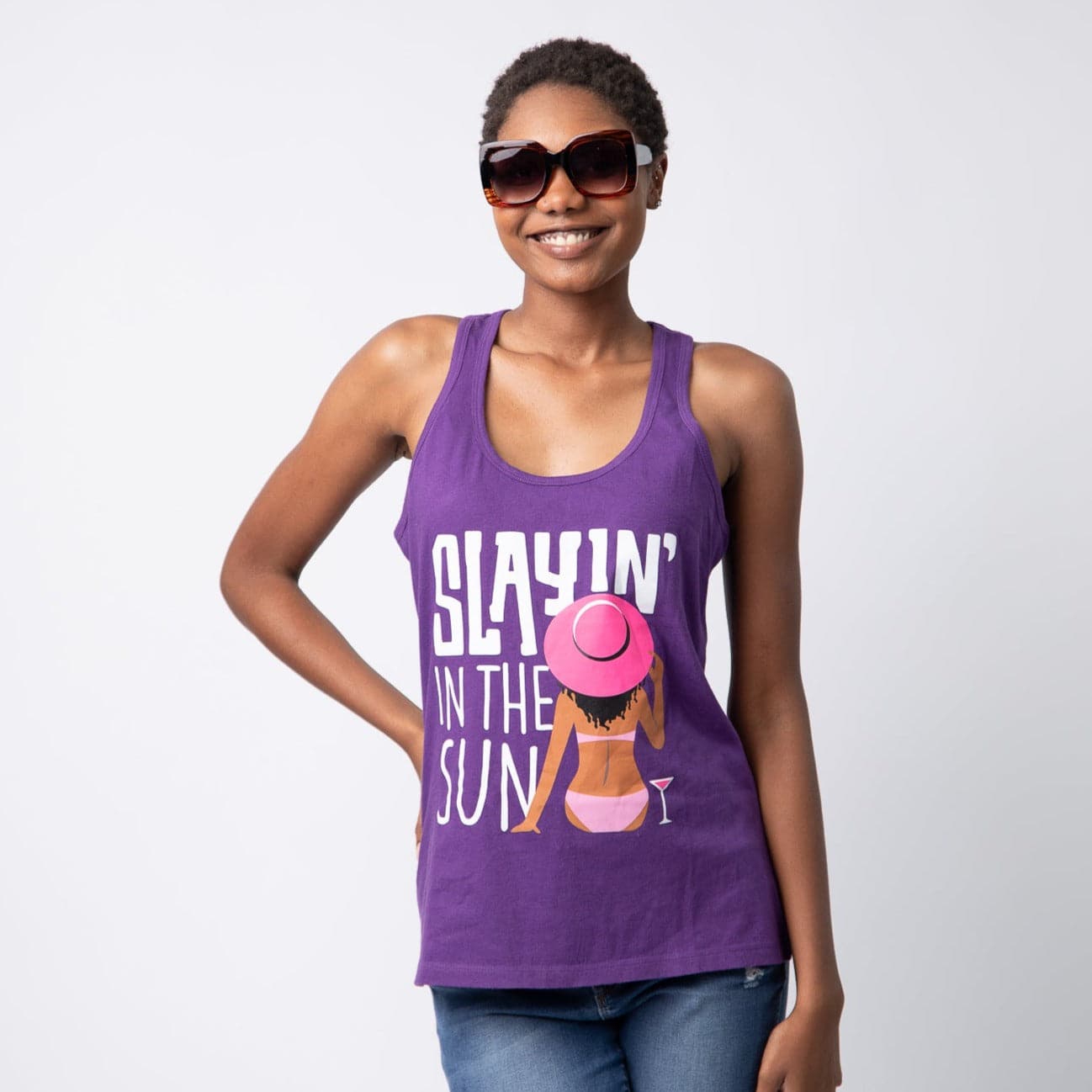 Slayin' In The Sun Tank Top - Izzy & Liv