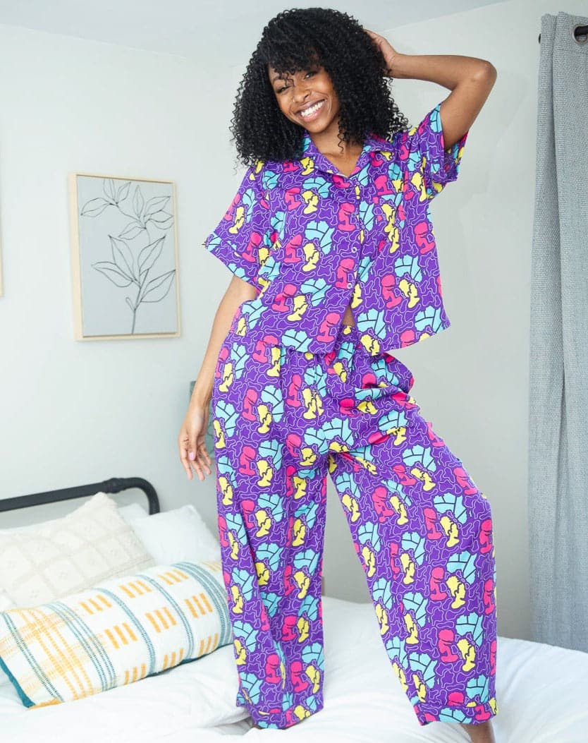 Eclectic Jazz Vibez Pajama Set - Izzy & Liv