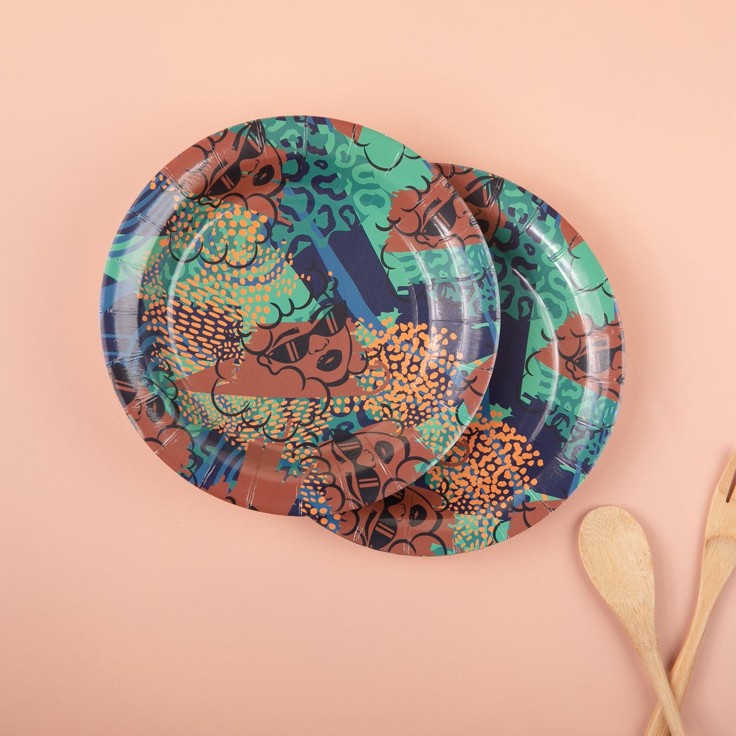 Diva Styles 10-Pack Paper Plate Set - Izzy & Liv