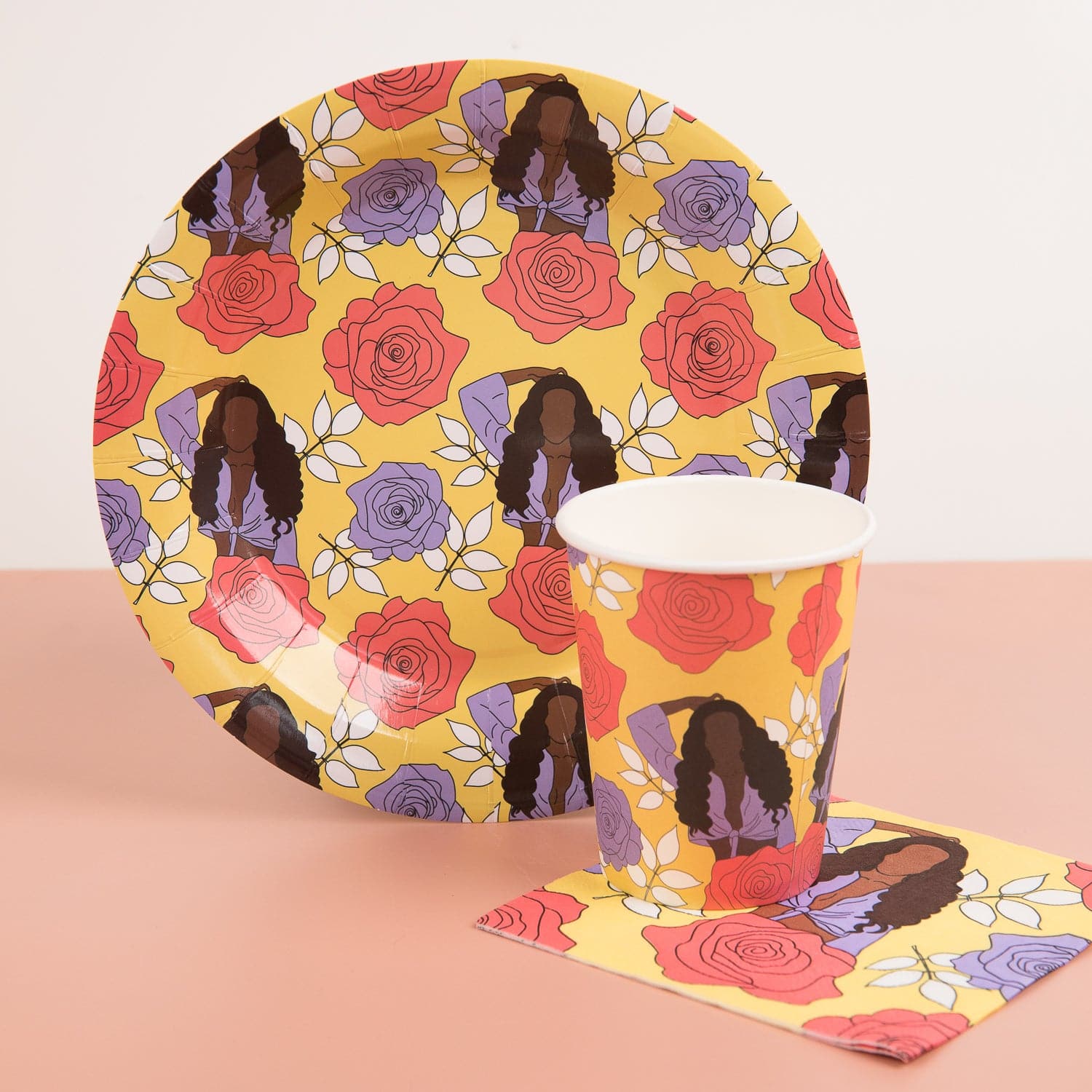 Melanin Sunshine 10-Pack Paper Plate Set - Izzy & Liv