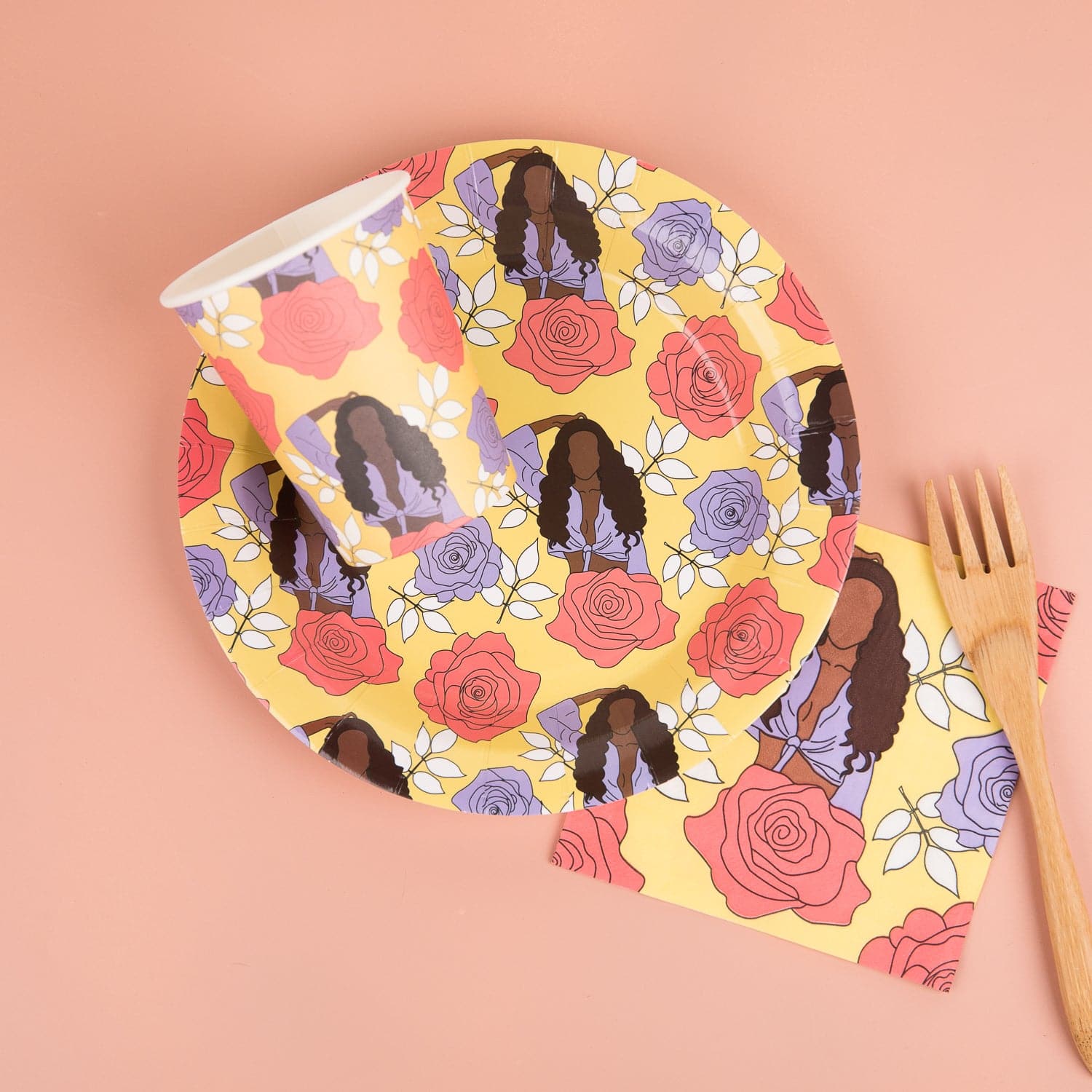 Melanin Sunshine 10-Pack Paper Plate Set - Izzy & Liv