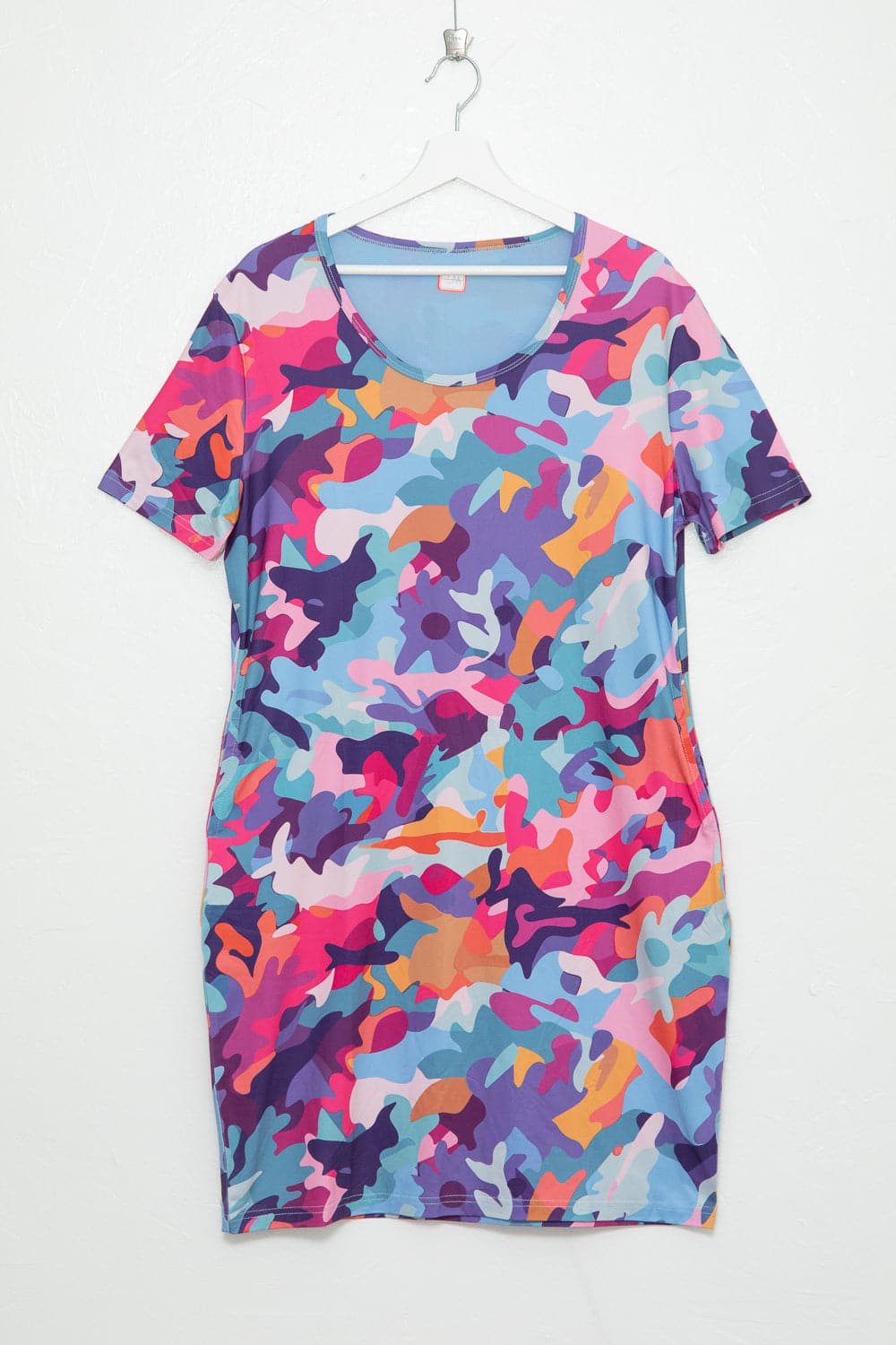 Pretty in Camo Drop Shoulder Pocket Dress - Izzy & Liv