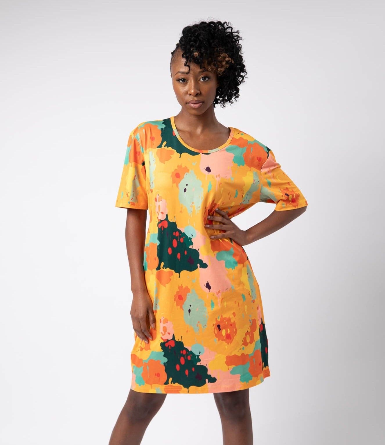 Werk! Of Art Drop Shoulder Pocket Dress - Izzy & Liv