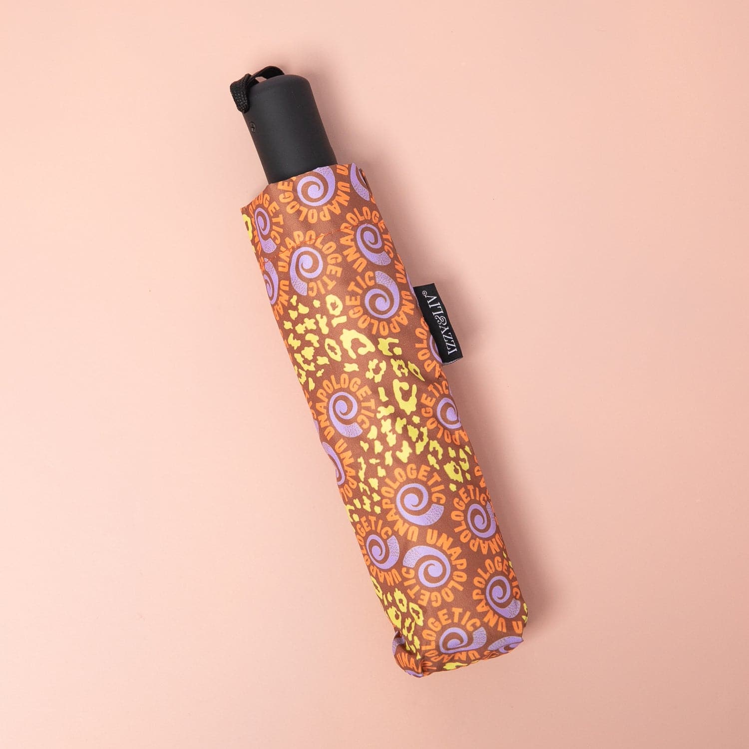 Unapologetic Swirl Came Thru Drippin' Push Button Umbrella - Izzy & Liv