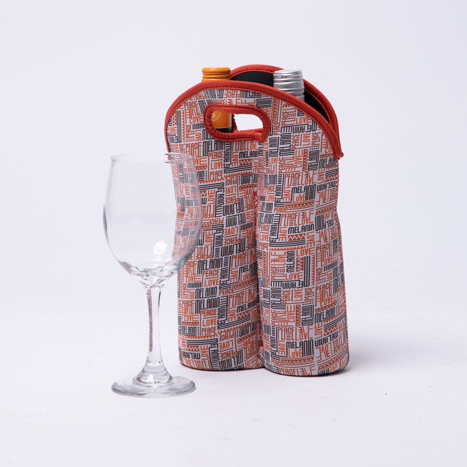 Melanin Love Double Wine Bottle Tote - Izzy & Liv