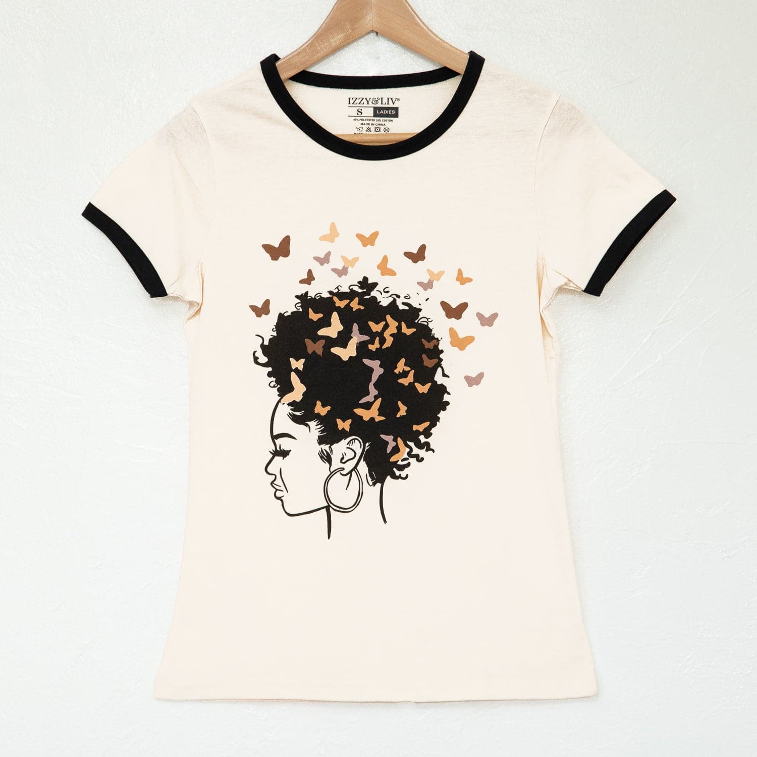 Butterfly in Bloom Ringer Tee - Izzy & Liv