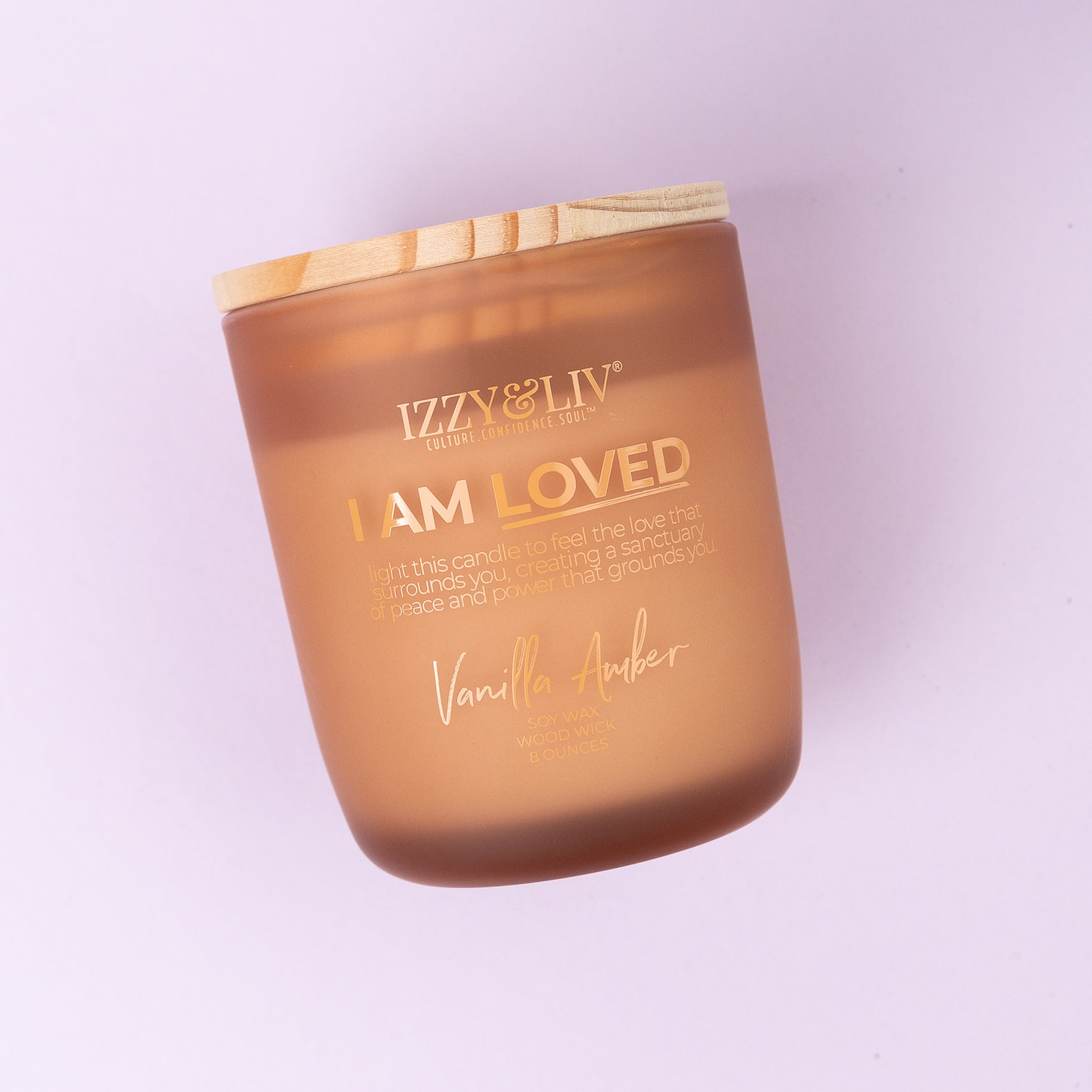 I AM LOVED Vanilla Amber Soy Cande