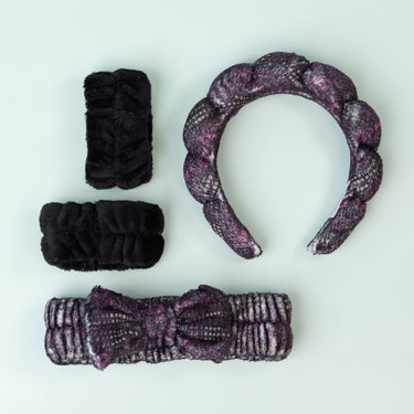 Spa Wristbands and Headband Set (3 Options)