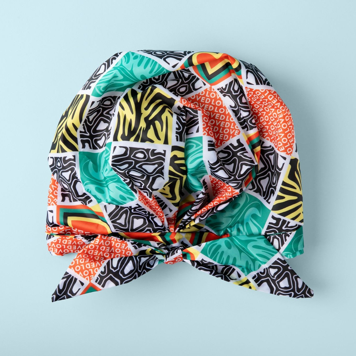 Tribal Patchwork Shower Cap