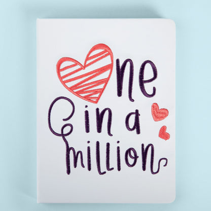 One In a Million Embroidery Print Notebook