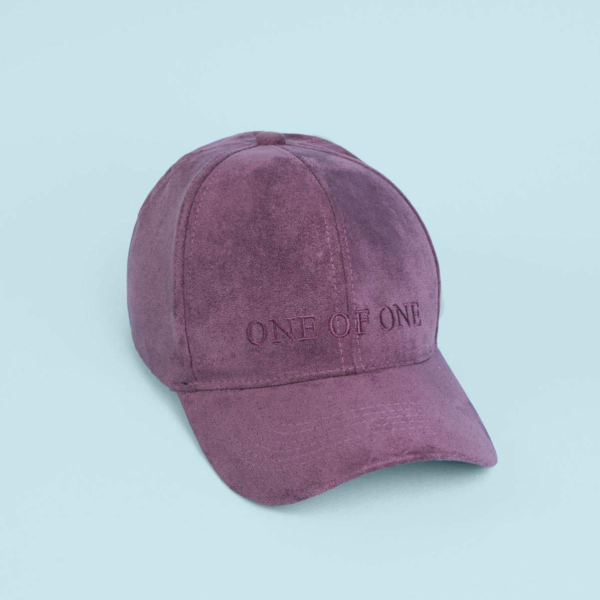 'One of One' Embroidered Suede Satin Lined Hat