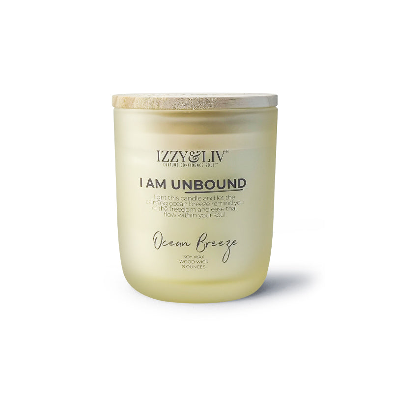 I AM UNBOUND Ocean Breeze Soy Candle