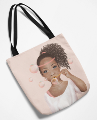 Bubble Blowing Princess Tote Bag