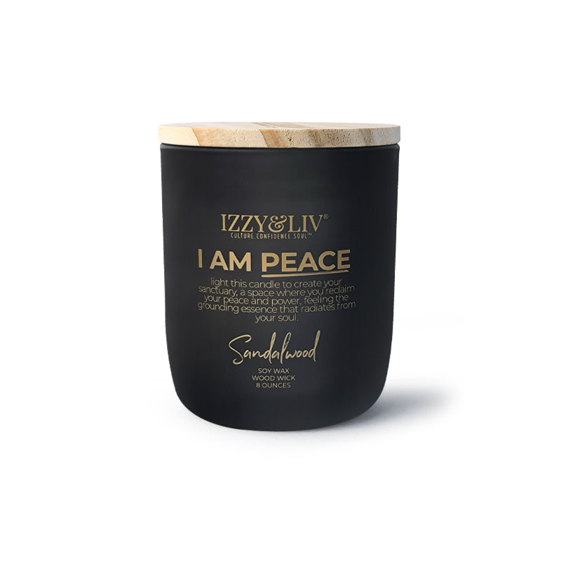 I AM PEACE Sandalwood Soy Candle