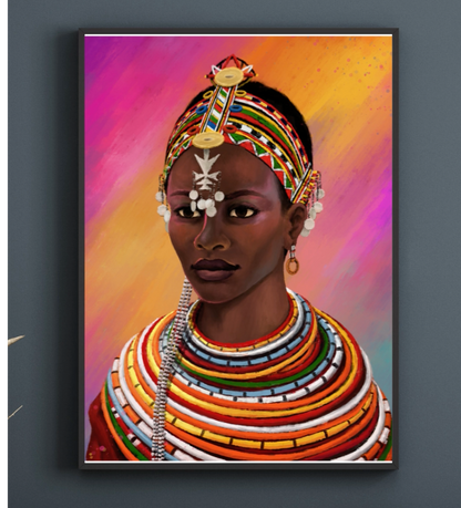 Kikuyu Woman Canvas Print