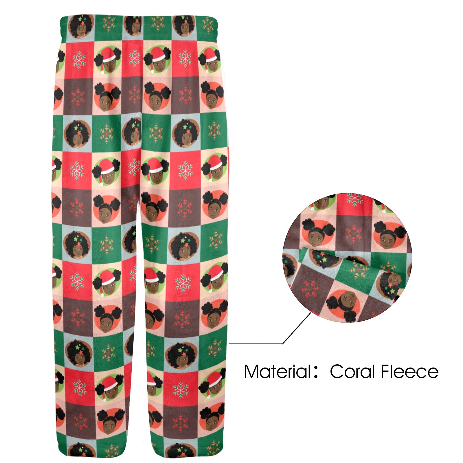 Lil' Miss Christmas Coral Fleece Pajama Pants (8-15Y)