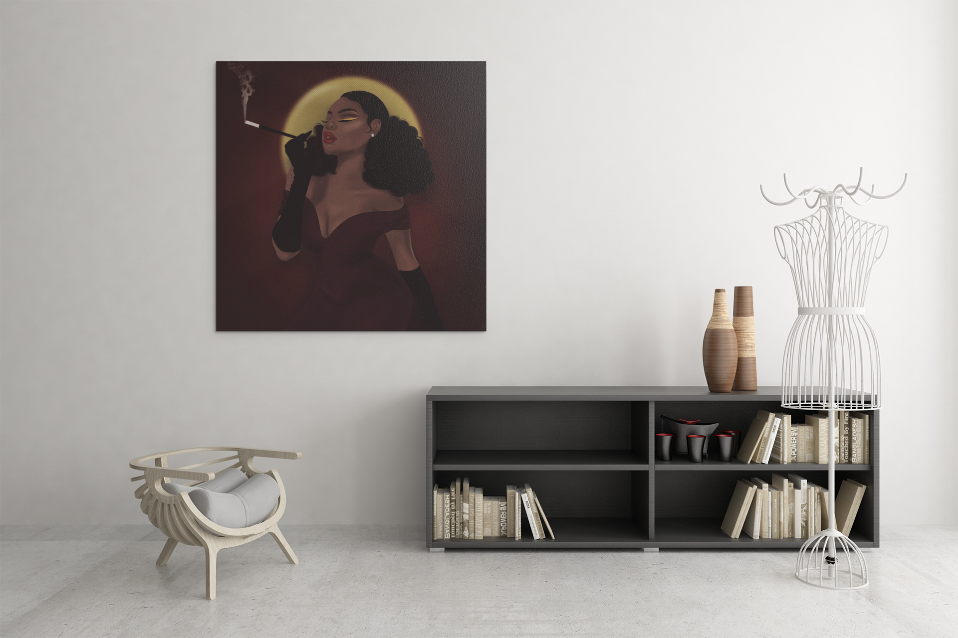 Iconically Glam Canvas Print