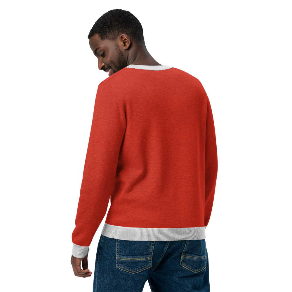 Santa Claus Is  A Black Man (Red) Knitted Sweater