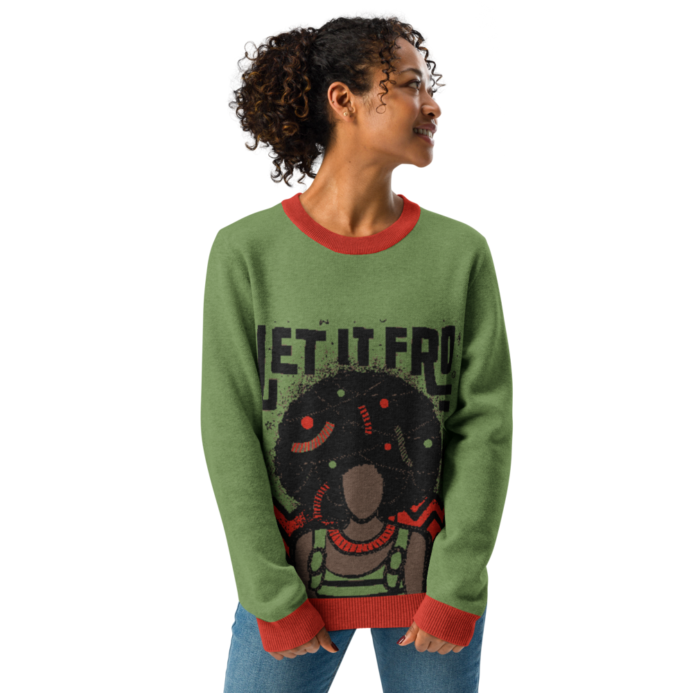 Let It Fro Knitted Sweater