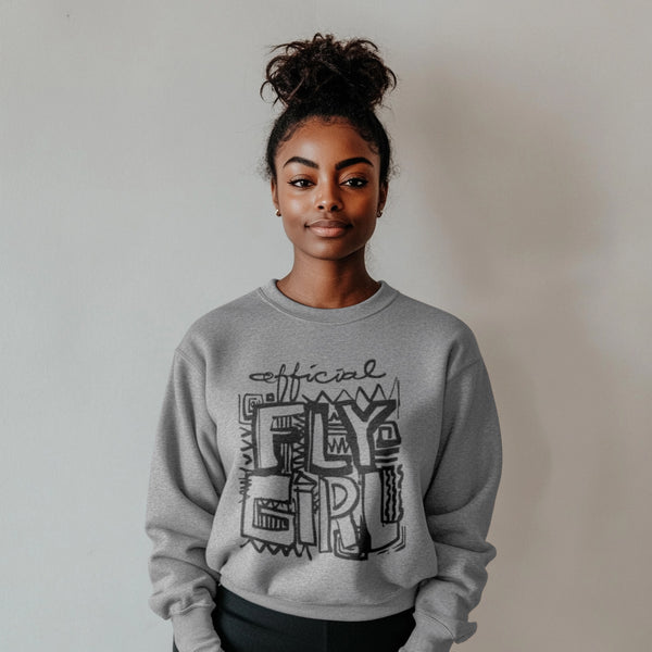 Official Fly Girl  Sweatshirt - Gray